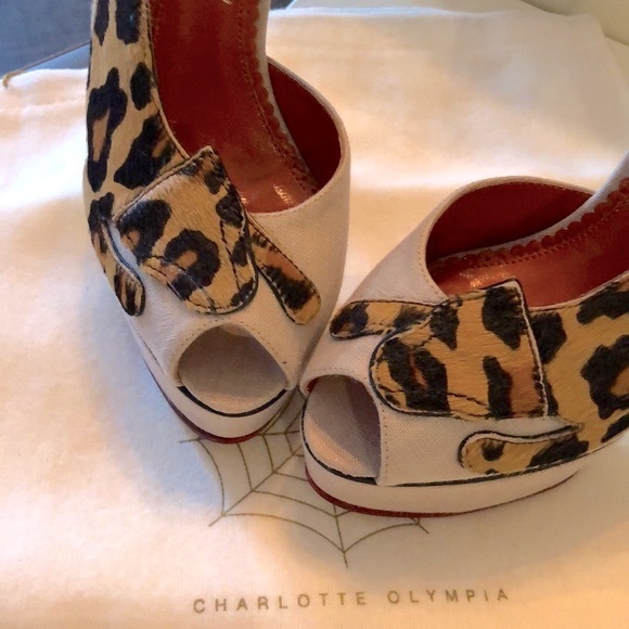 NIB collectible Charlotte Olympia Leopardess Heels - Picture 9 of 11